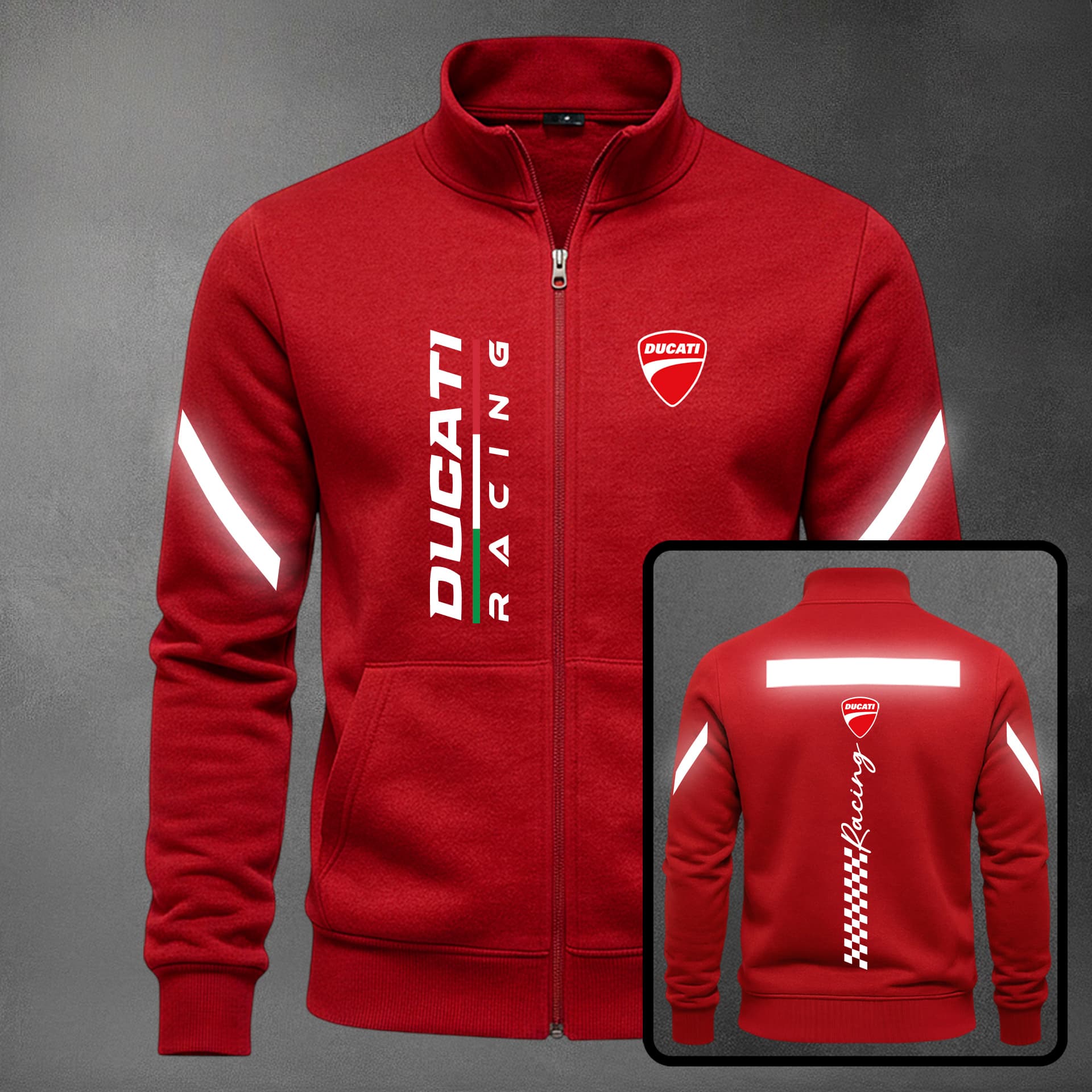 DUCATI REFLECTIVO ESTAMAPADO CUELLO ALTO