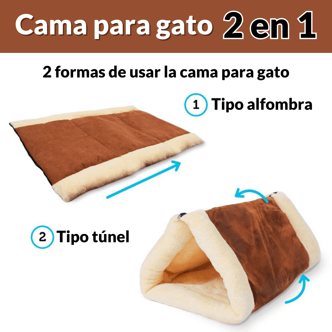 Cama 2 en 1 para gato