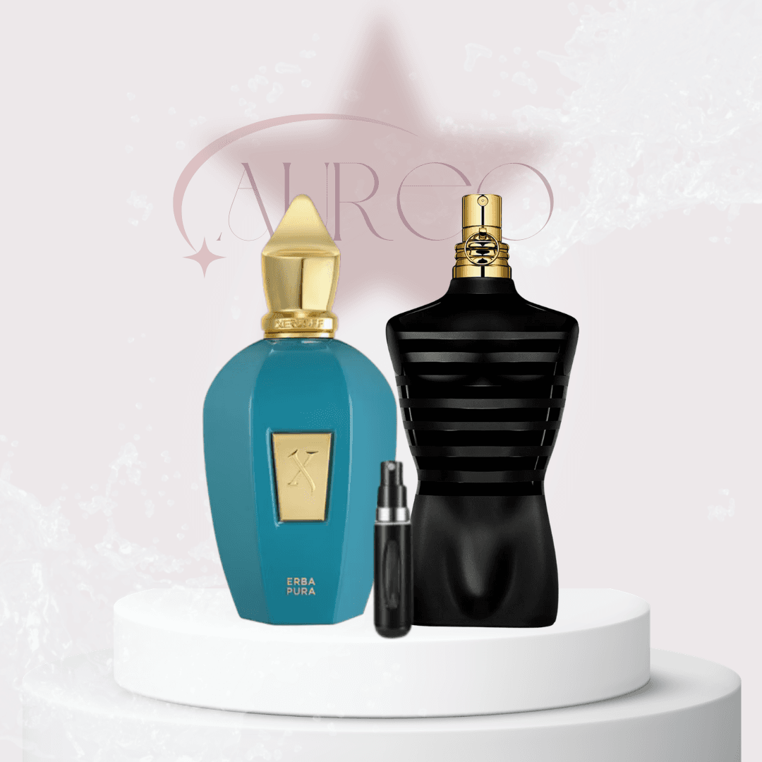 Erba pura + JPG le male parfum CAJA + P