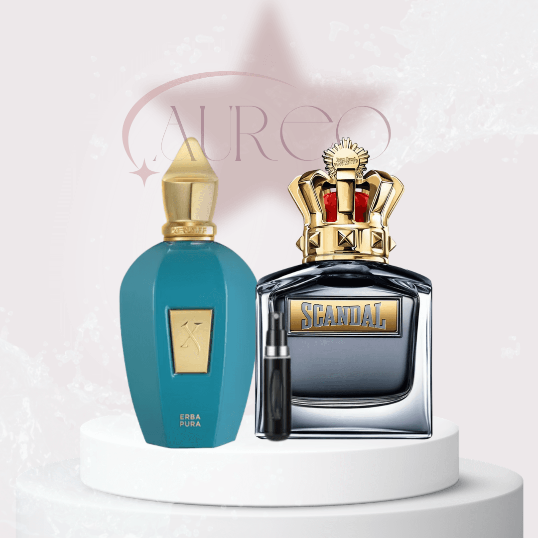 Erba pura + Scandal men + Perfumero
