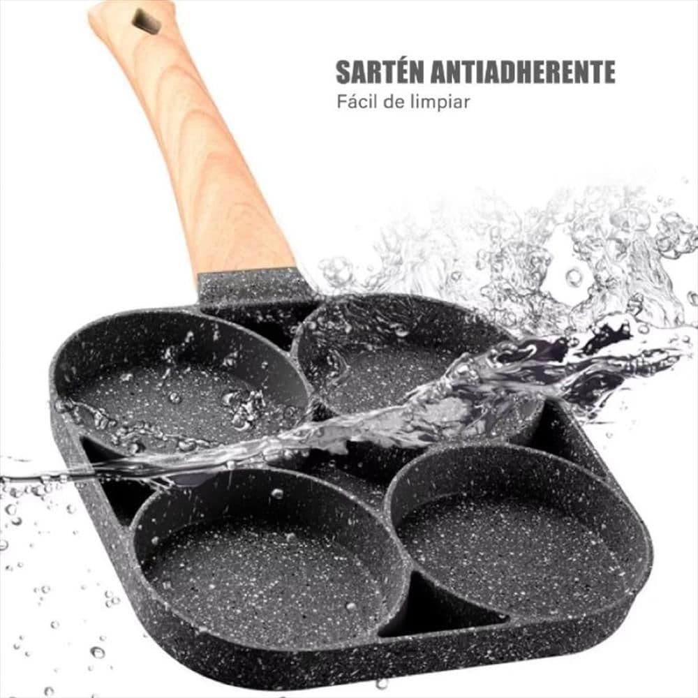 Sartén antiadherente 4 puestos