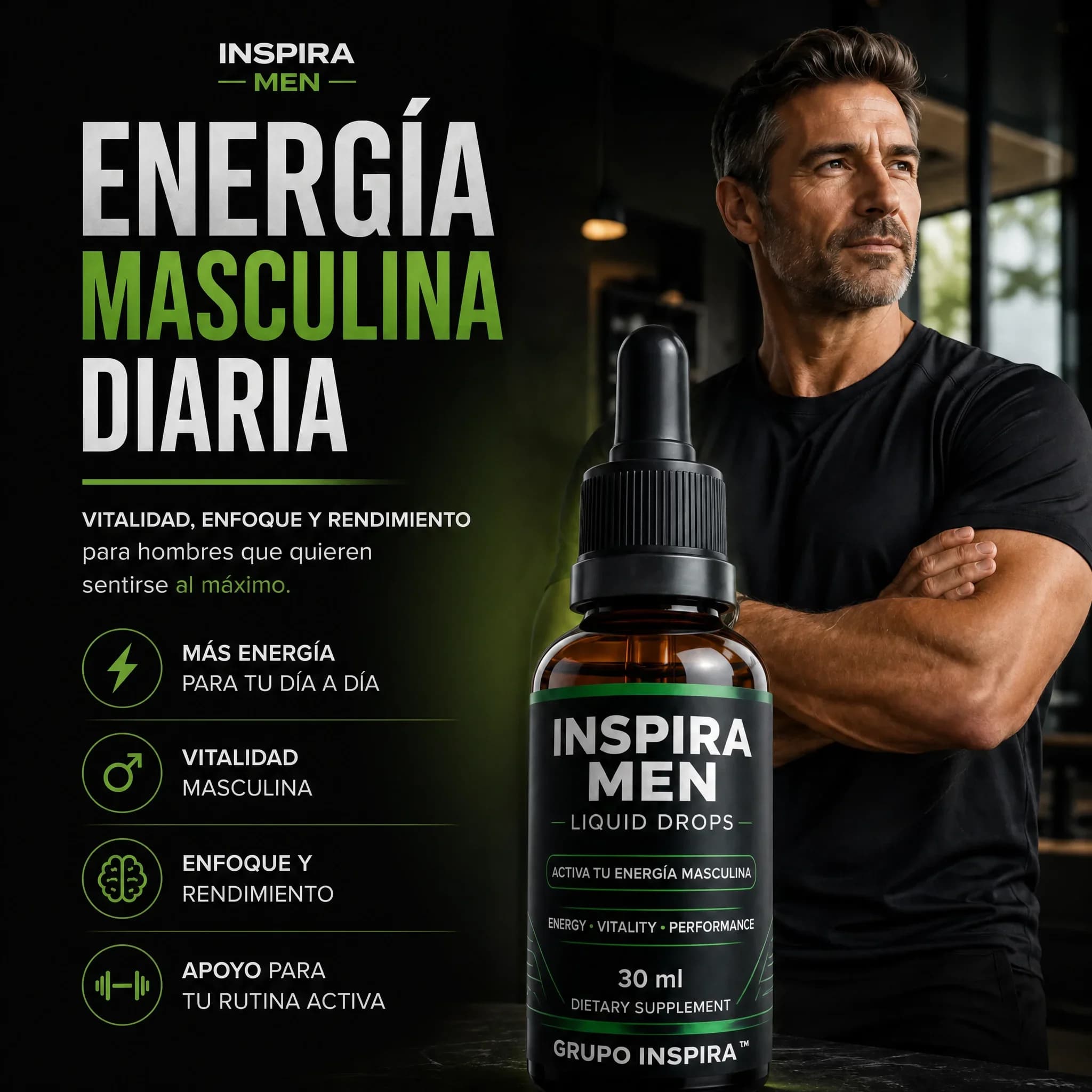 Hombre melena de leon maca