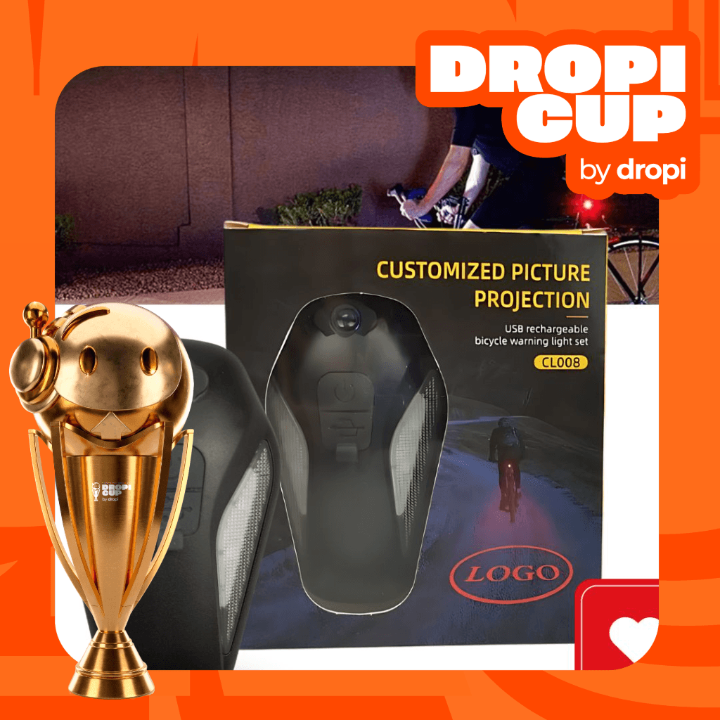 Luz Holográfica bicicletas Dropi Cup