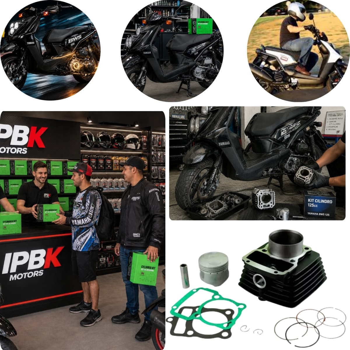 Kit cilindro completo revo bws 125-150cc