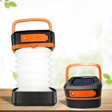 Linterna solar portatil y plegable