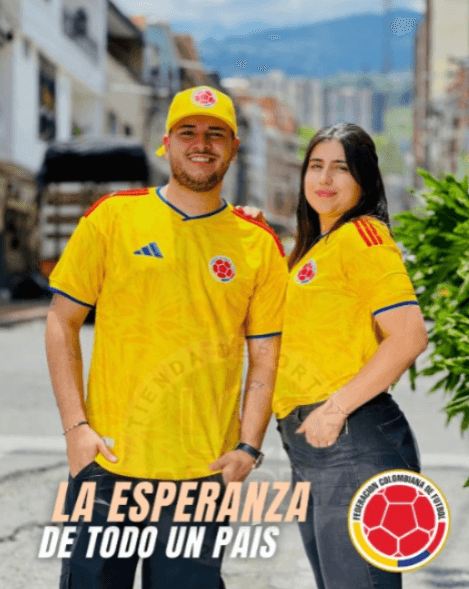COMBO camiseta Colombia bordada