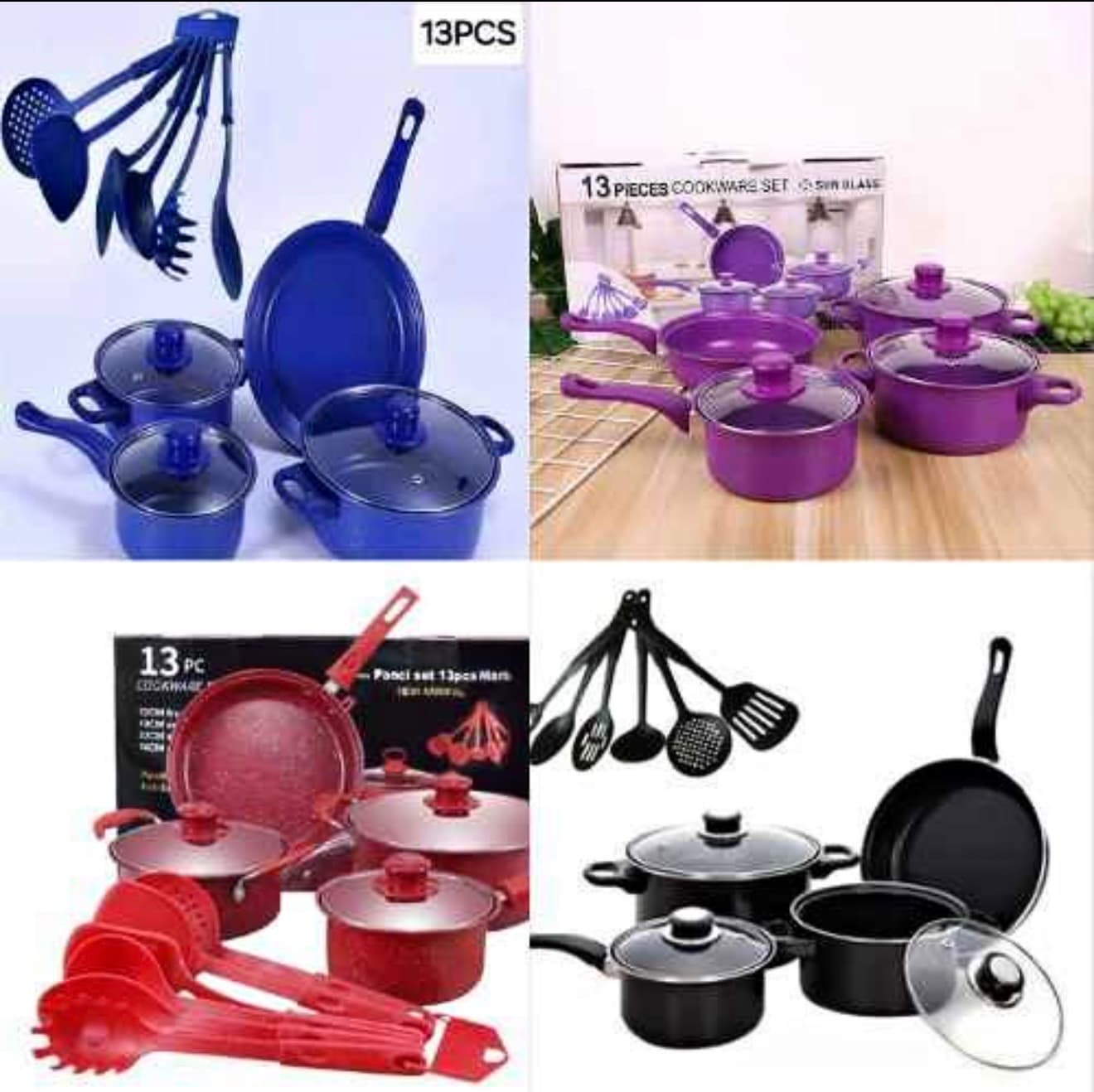 SET DE OLLAS 13 PIEZAS ACERO INOXIDABLE