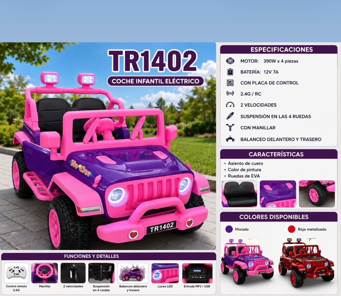 Carro recargable tr 1402