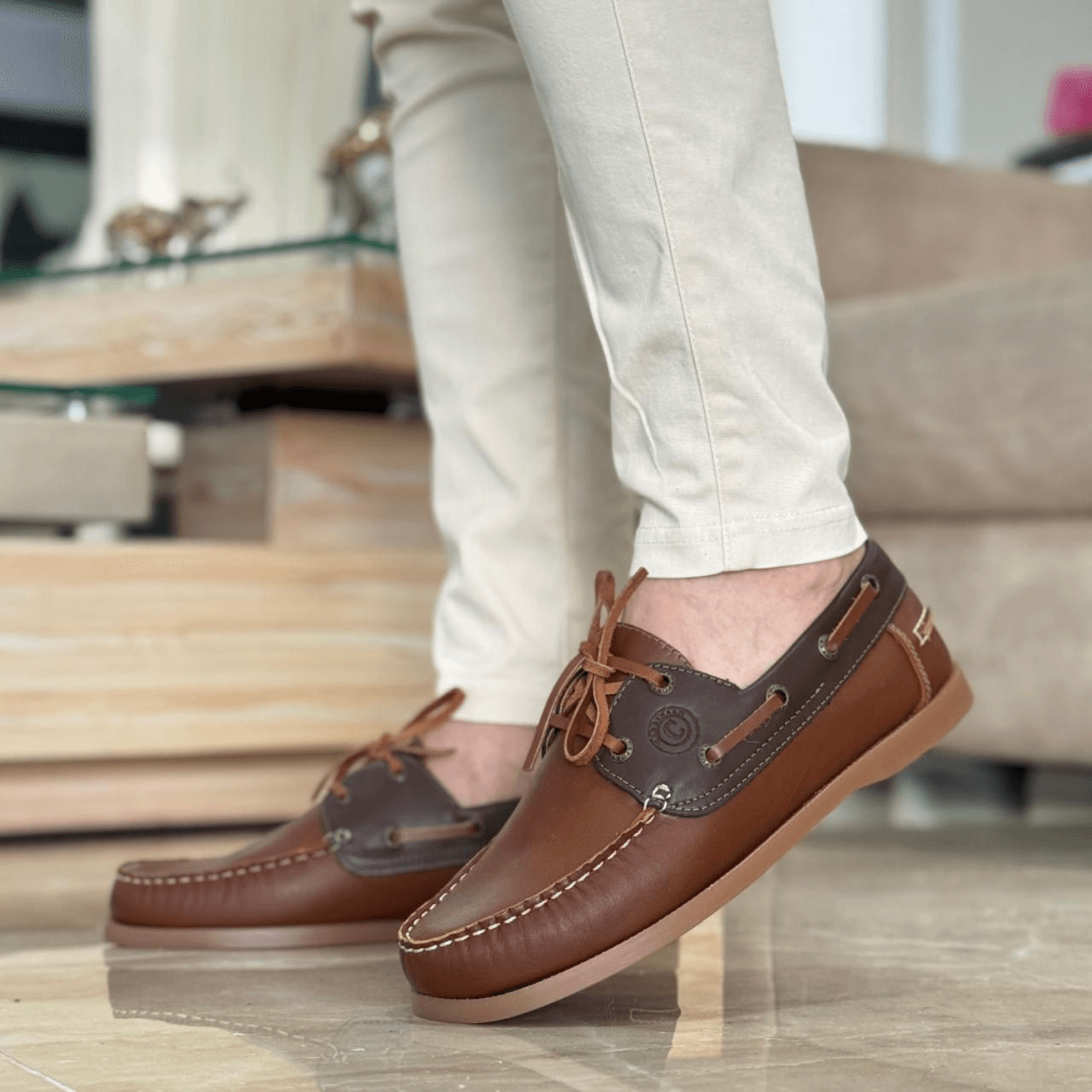 MOCASIN SPERRY CABALLERO 100% CUERO