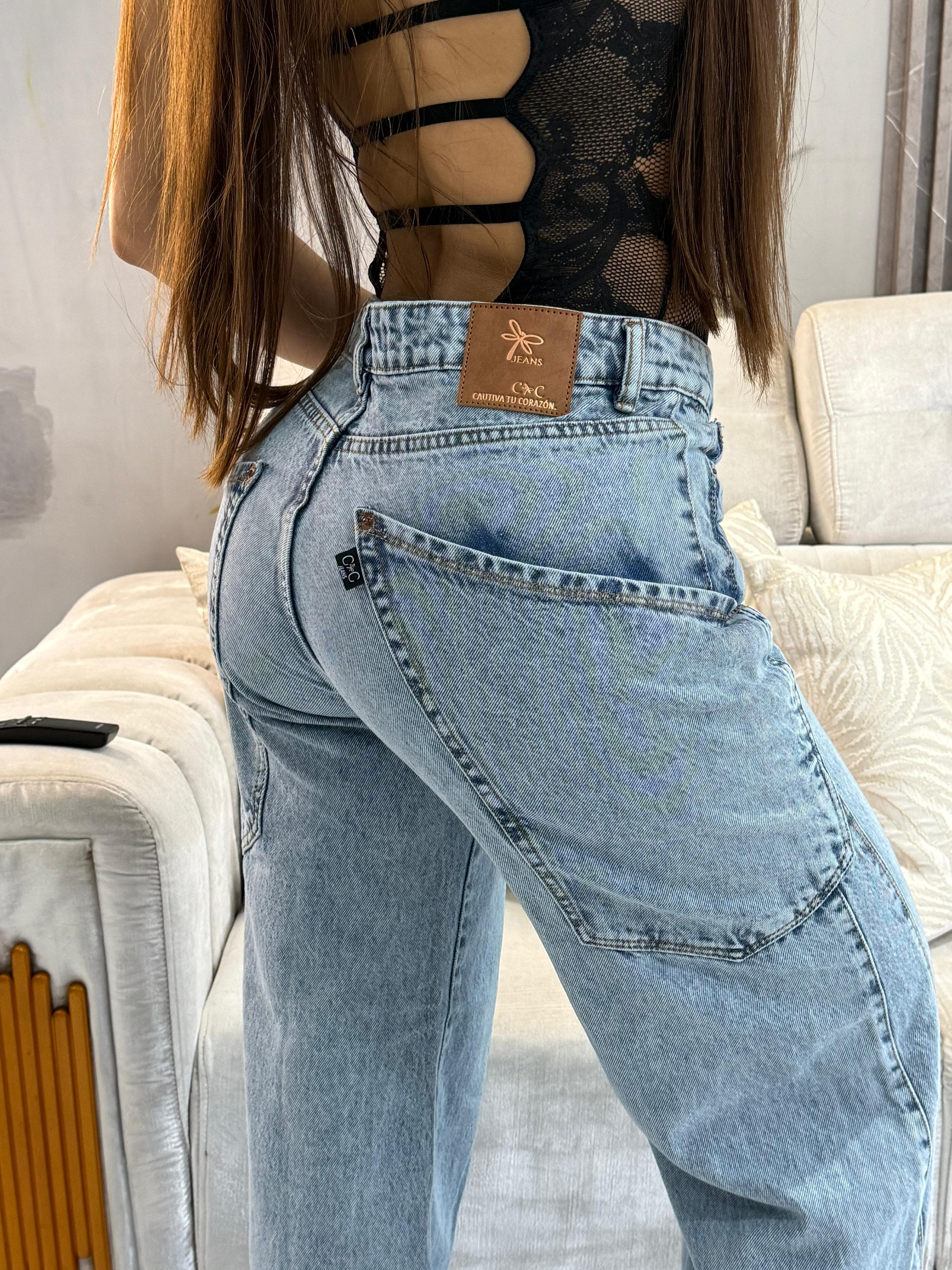 Ref: 0072 Jean wide leg o momfit