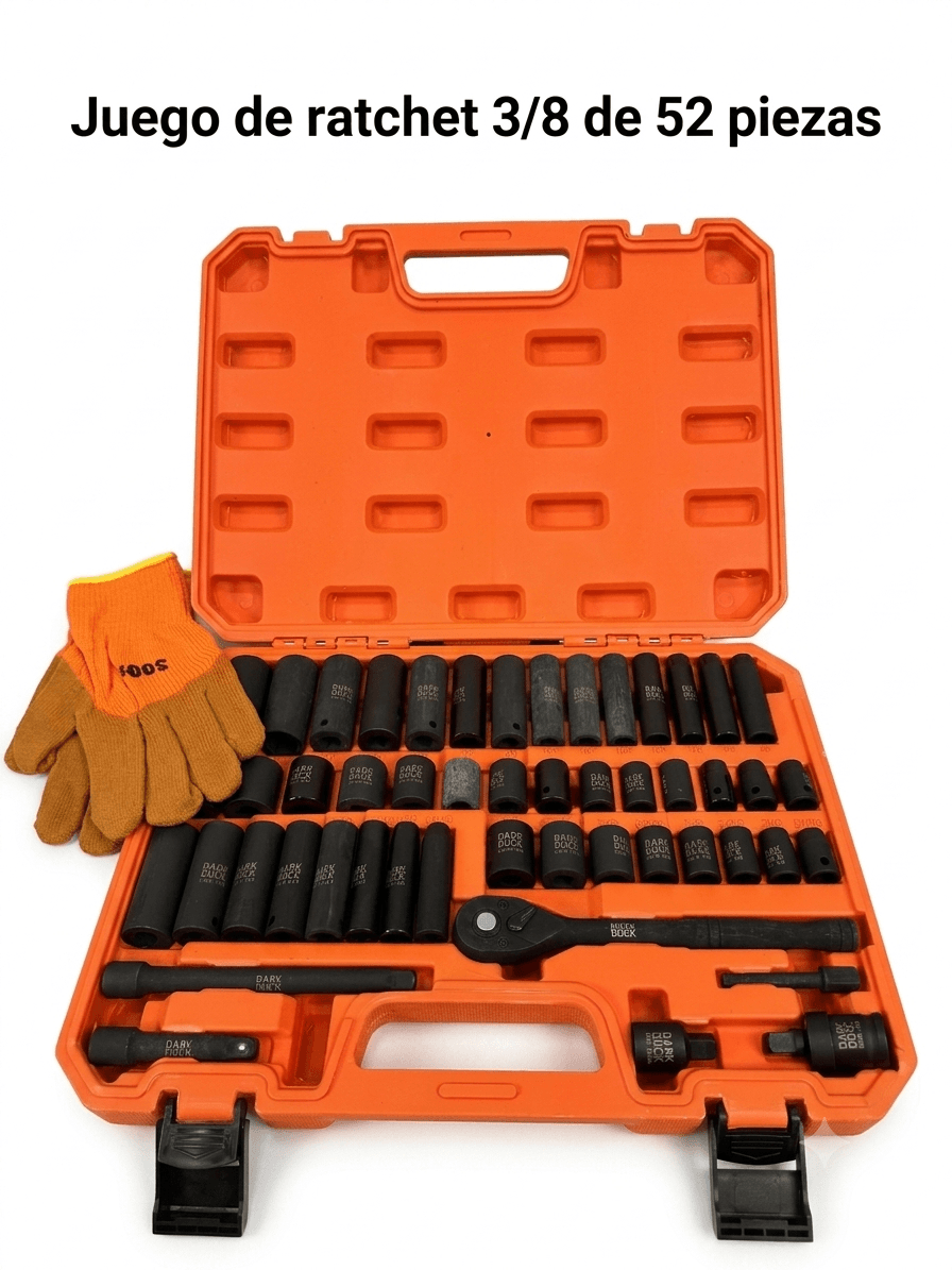 JUEGO DE COPAS IMPACTO 3/8 RACHE 50 PCS