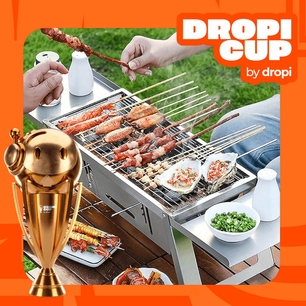 Asador portatil plegable dropi cup