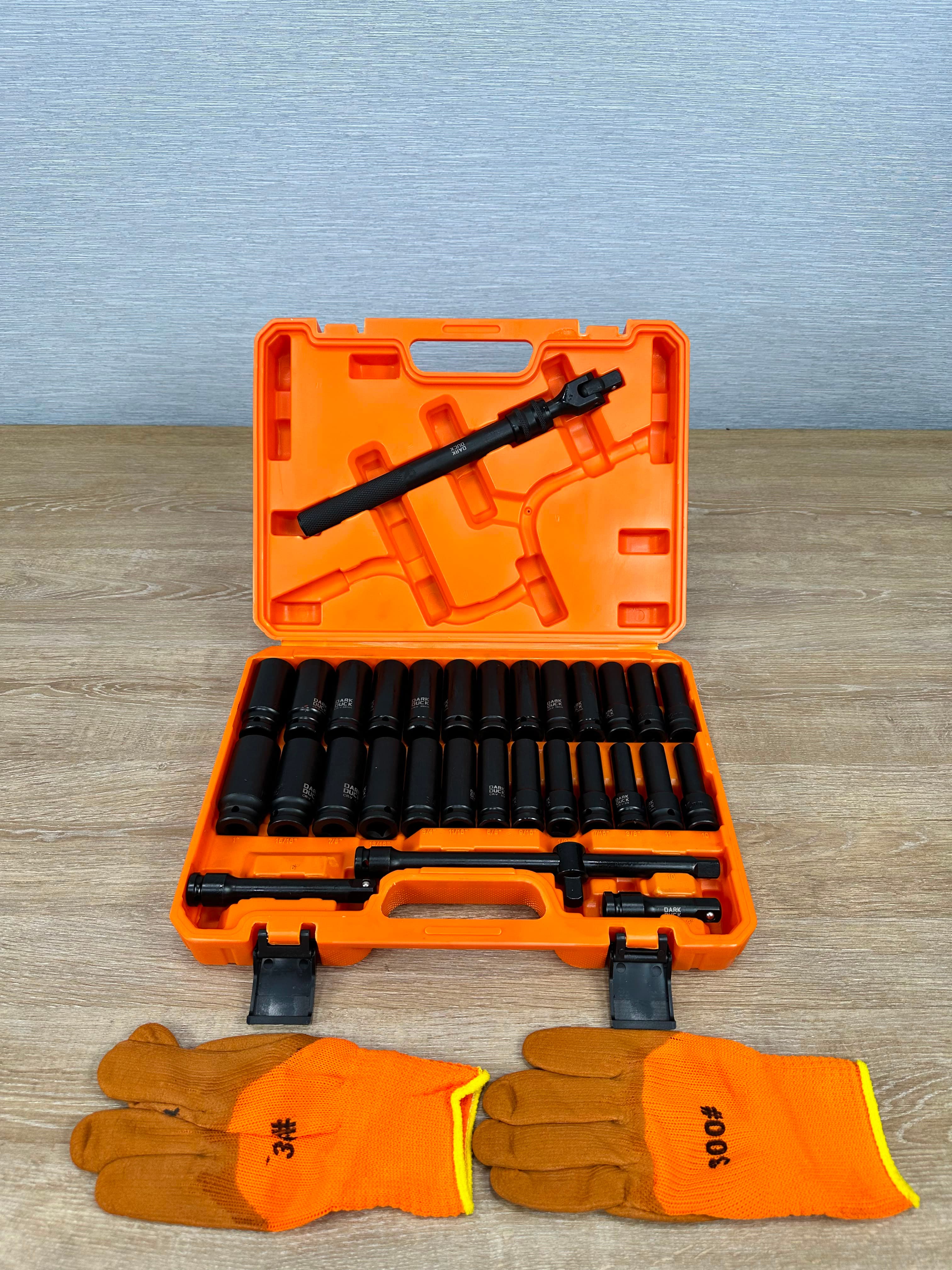 Juego de copas de impacto+ guantes 32PC