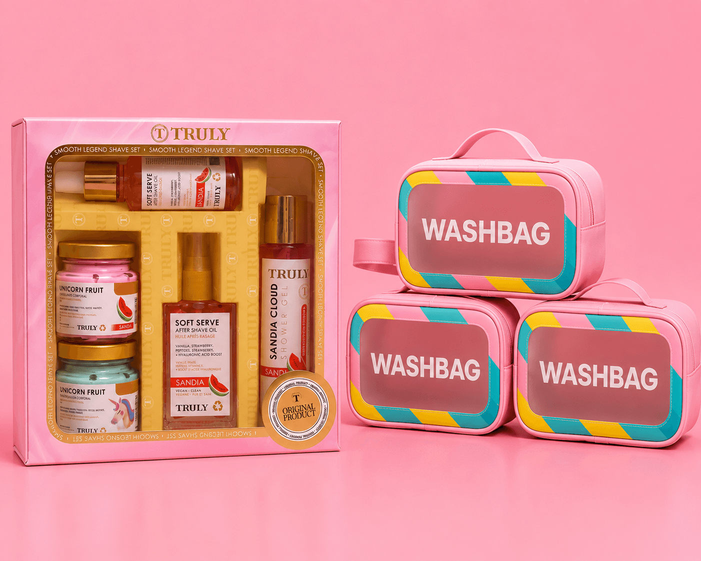 ✈️💖COMBO VIAJERO TRULY+WASHBAGX3