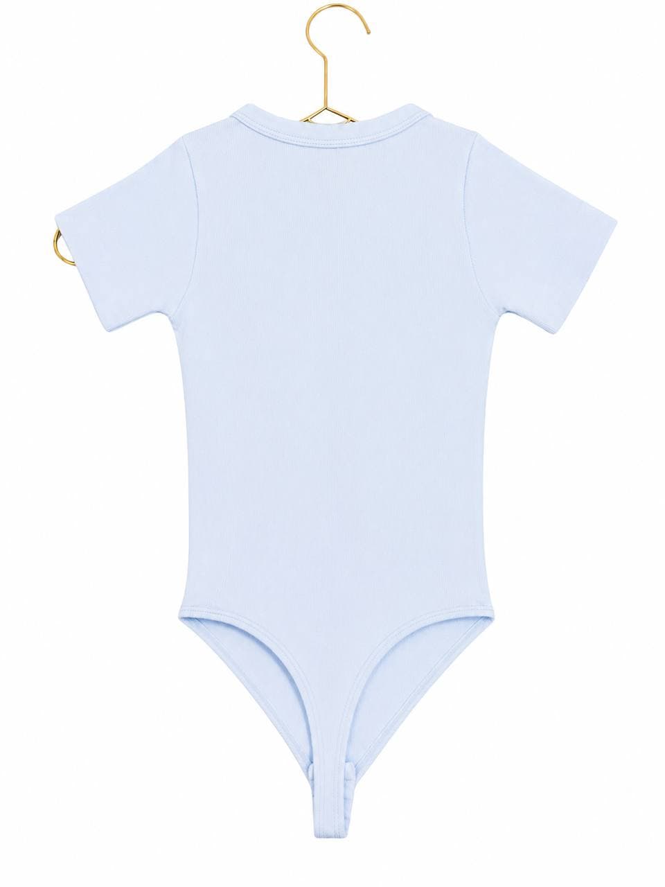 Body Seamless Azul Bebé – Cuello Azul