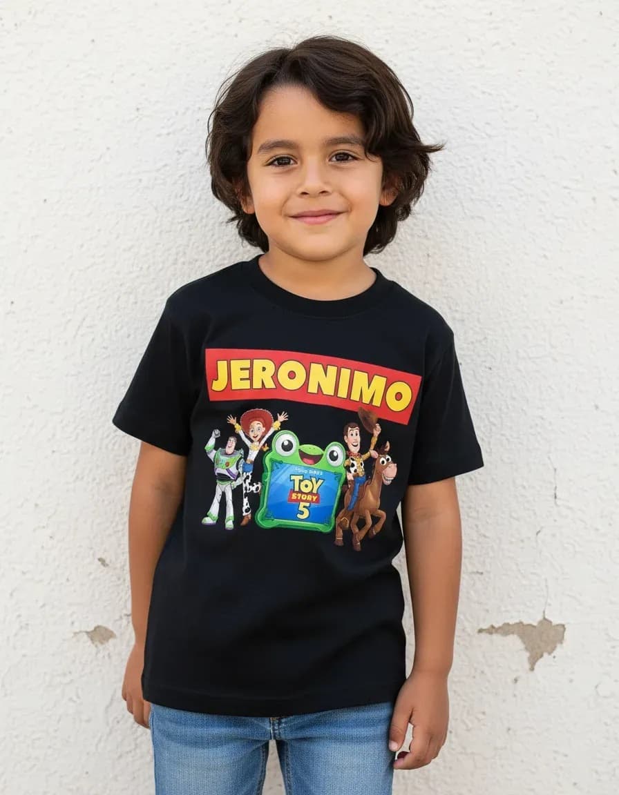 Camiseta NIÑOS Toy Story PERSONALIZADA 1