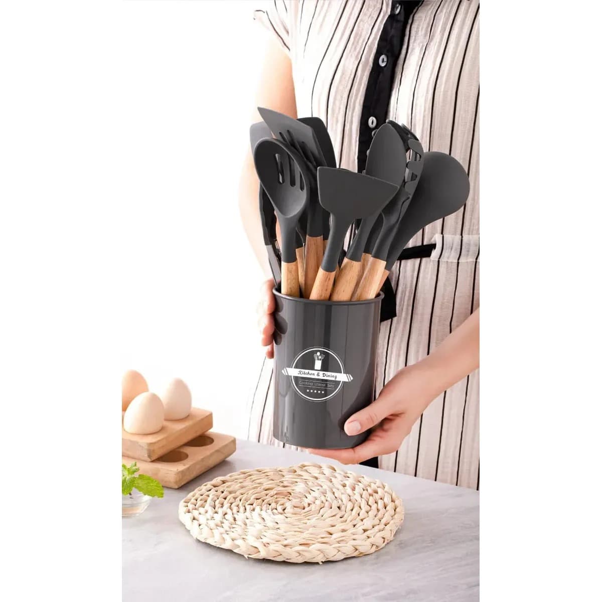 A451 Set Utensilios de Cocina Siliconado