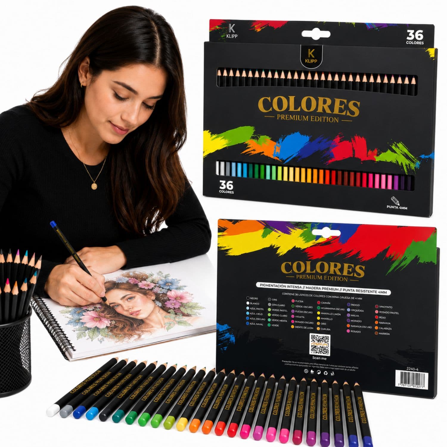 Set Lápices Colores Premium x36u
