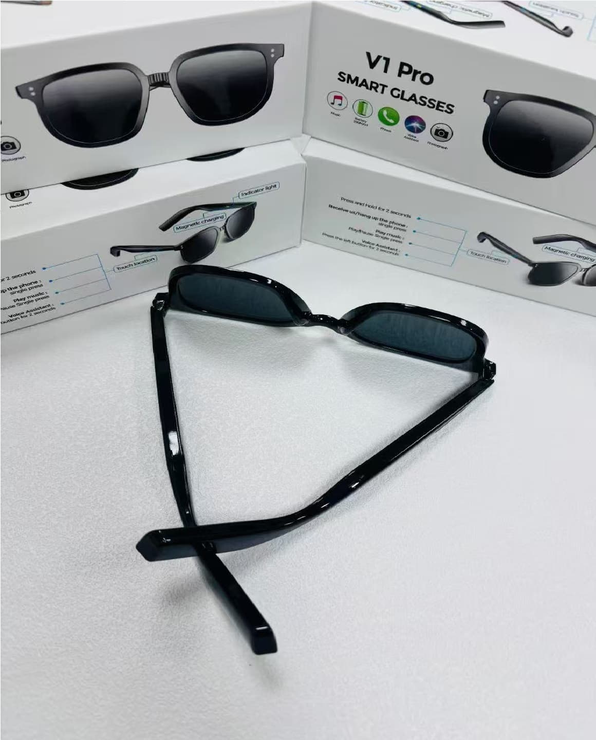 Gafas De Sol V1 Pro Smart Bluetooth Talk