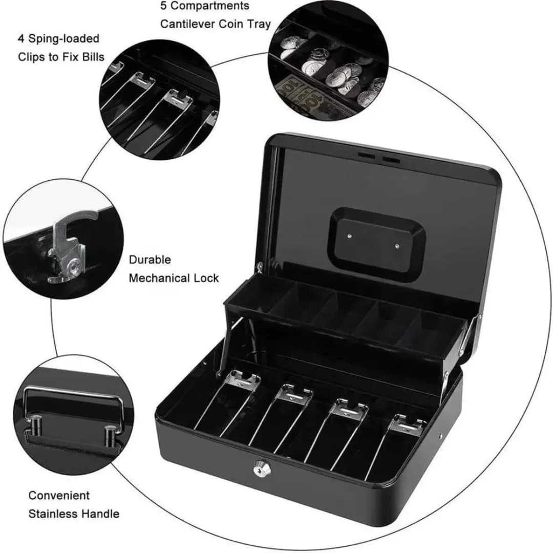 Caja seguridad organizadora de billetes