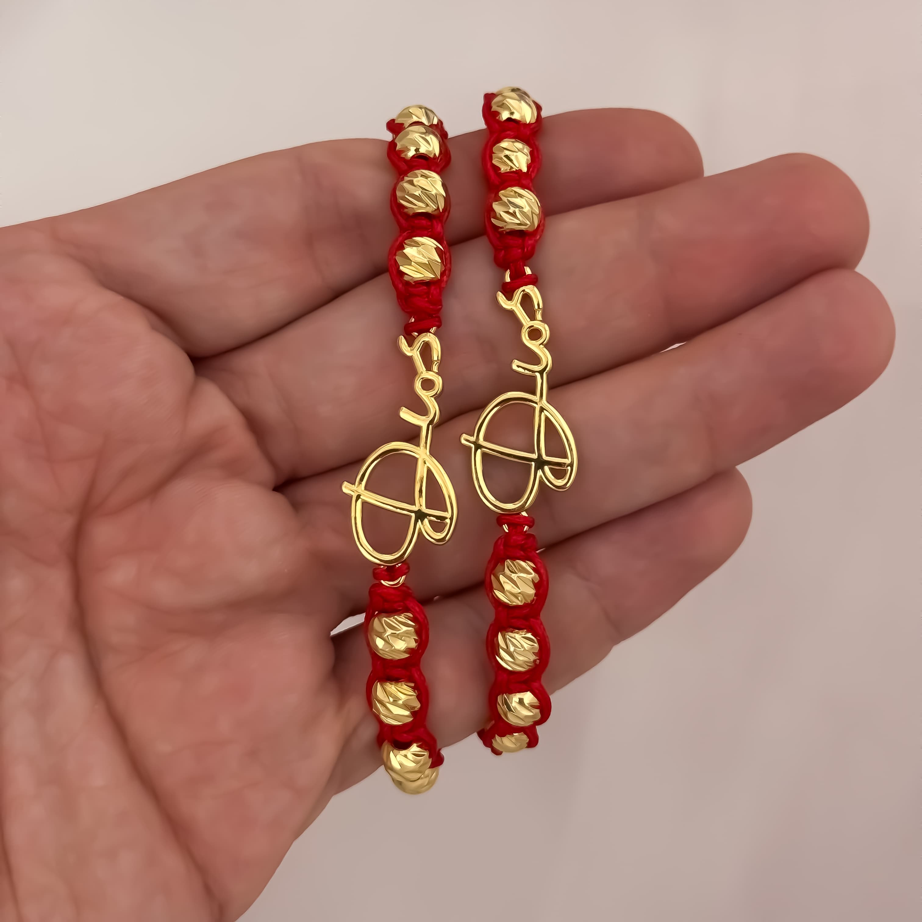 PULSERAS DE DIOS ROJAS