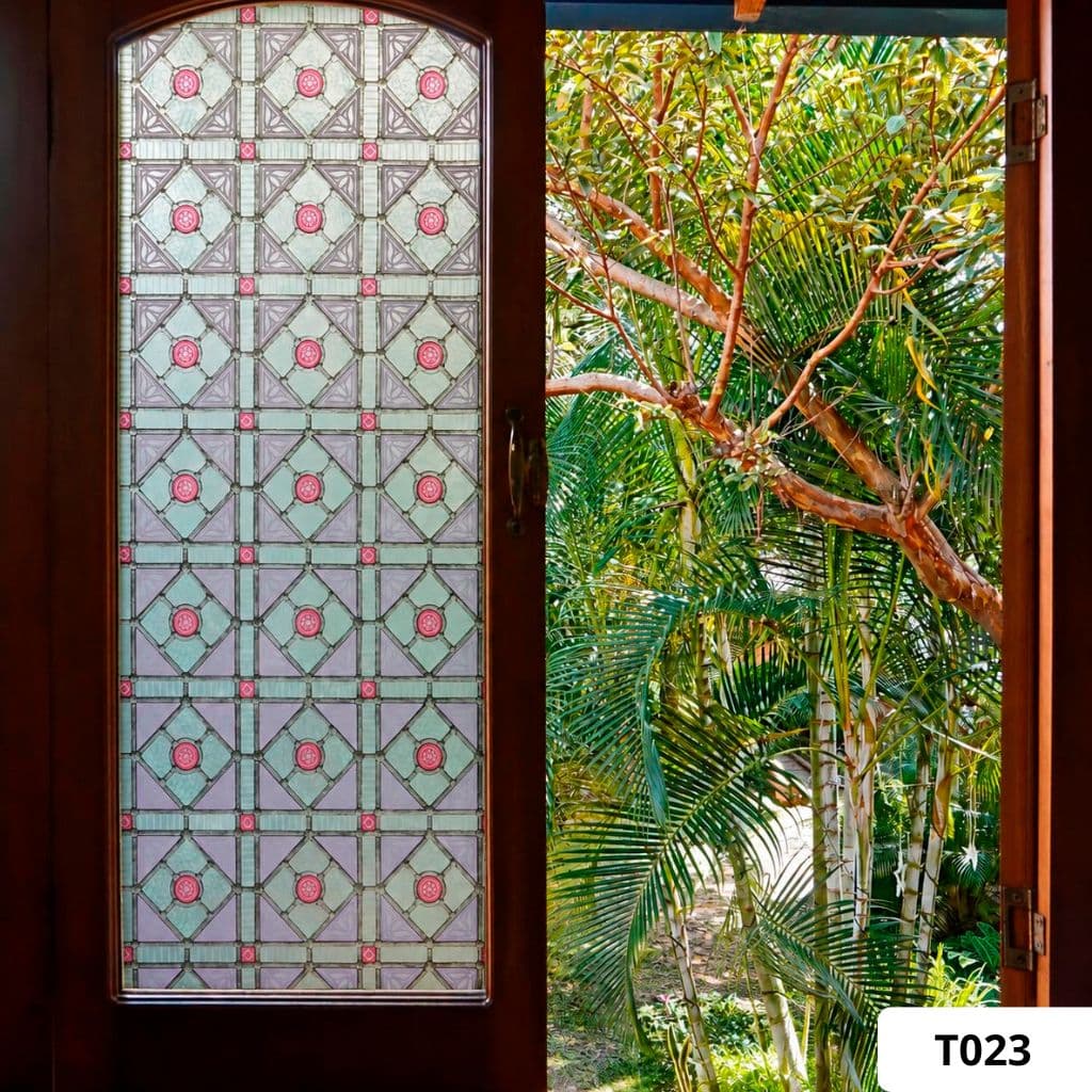 Vinilo Estilo Vitral Vintage T023
