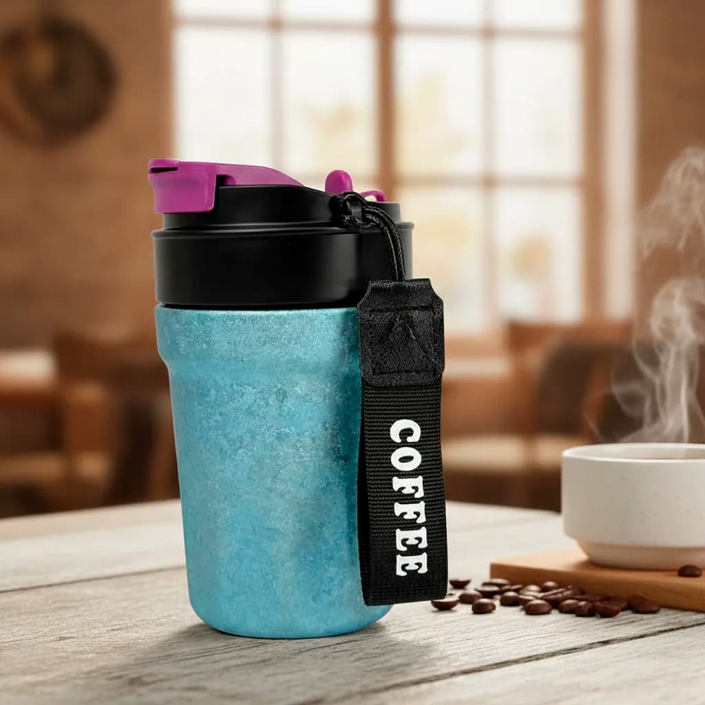 Termo Vaso Café Titanio Térmico Antigote