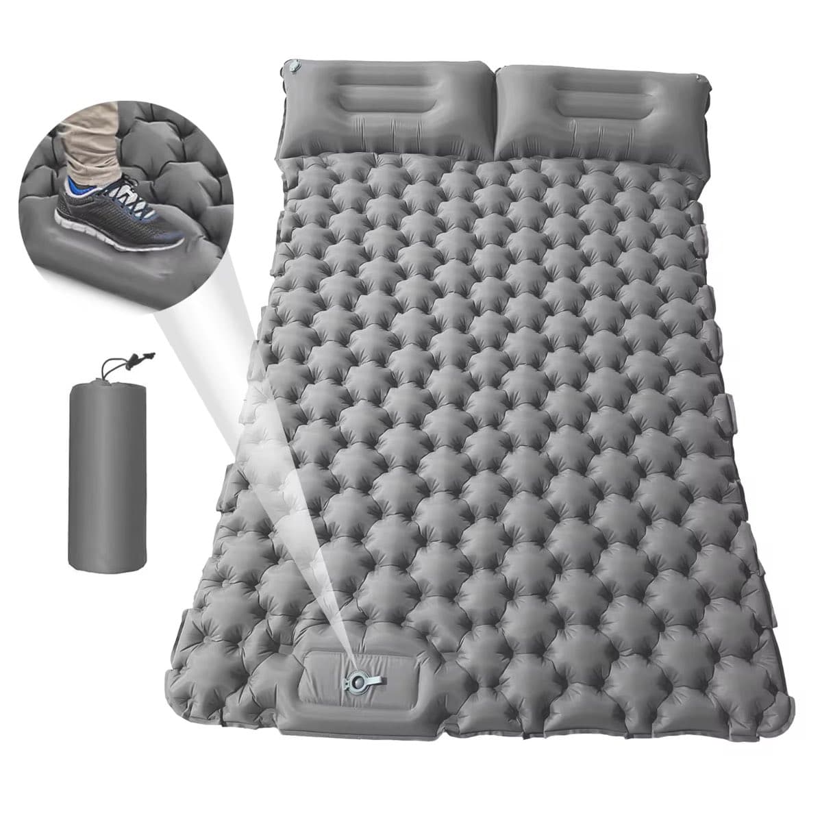 Colchon autoinflable doble para