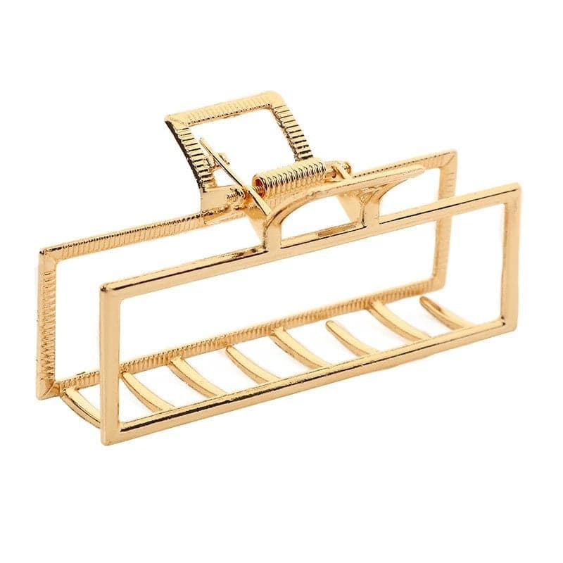 Pinza Dorada Rectangular