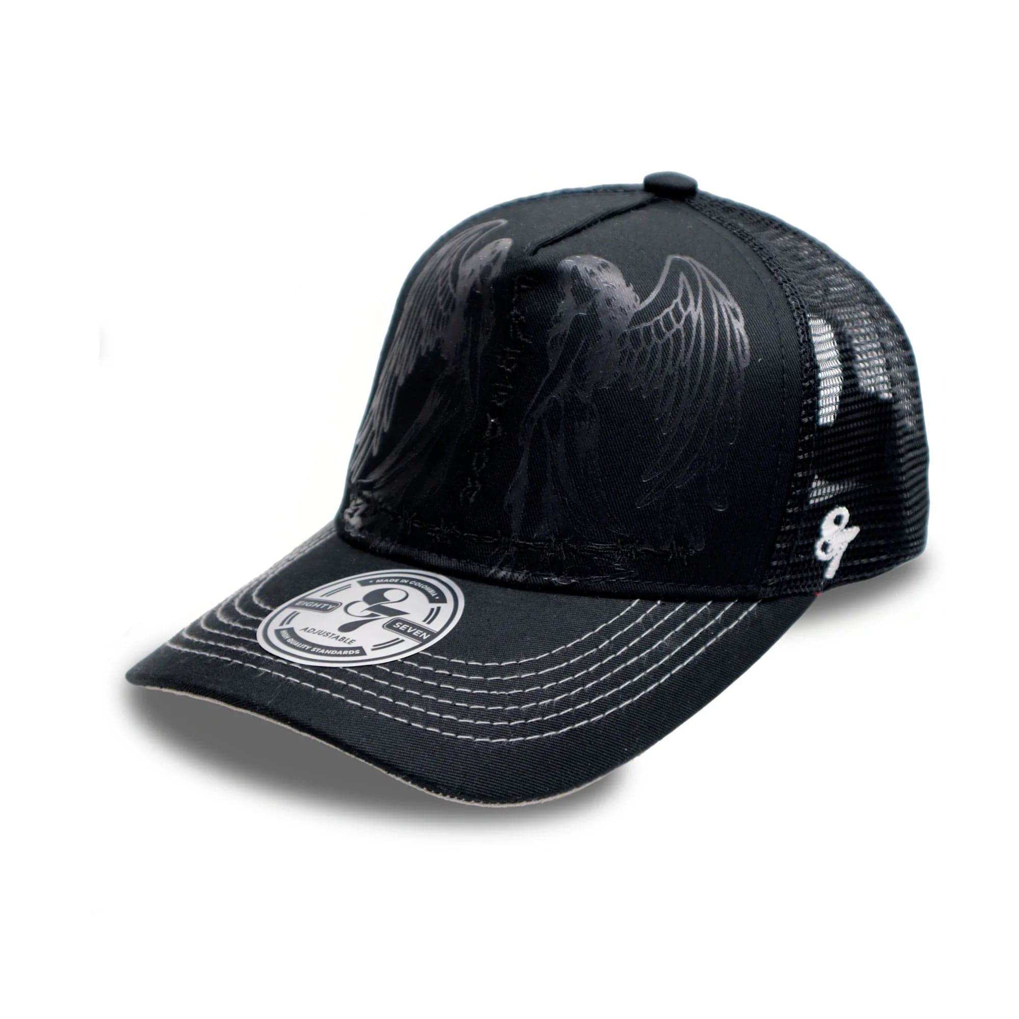 Gorra trucker ajustable negra freedom