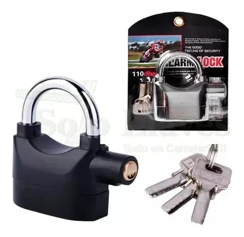 Candado Seguridad Alarma Moto Bicicleta