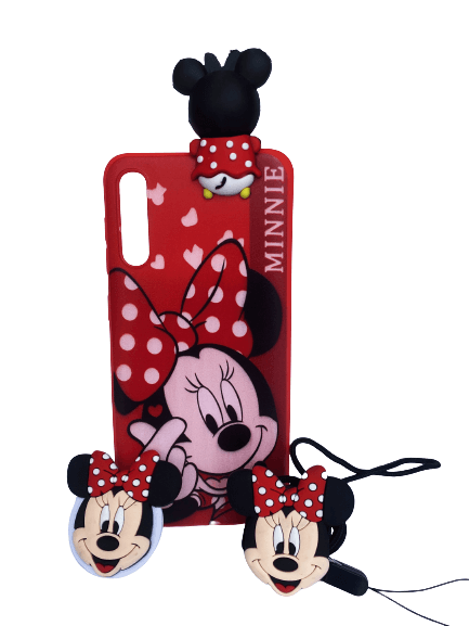 FUNDA ESTUCHE FORRO  SAMSUNG A50 MINNIE