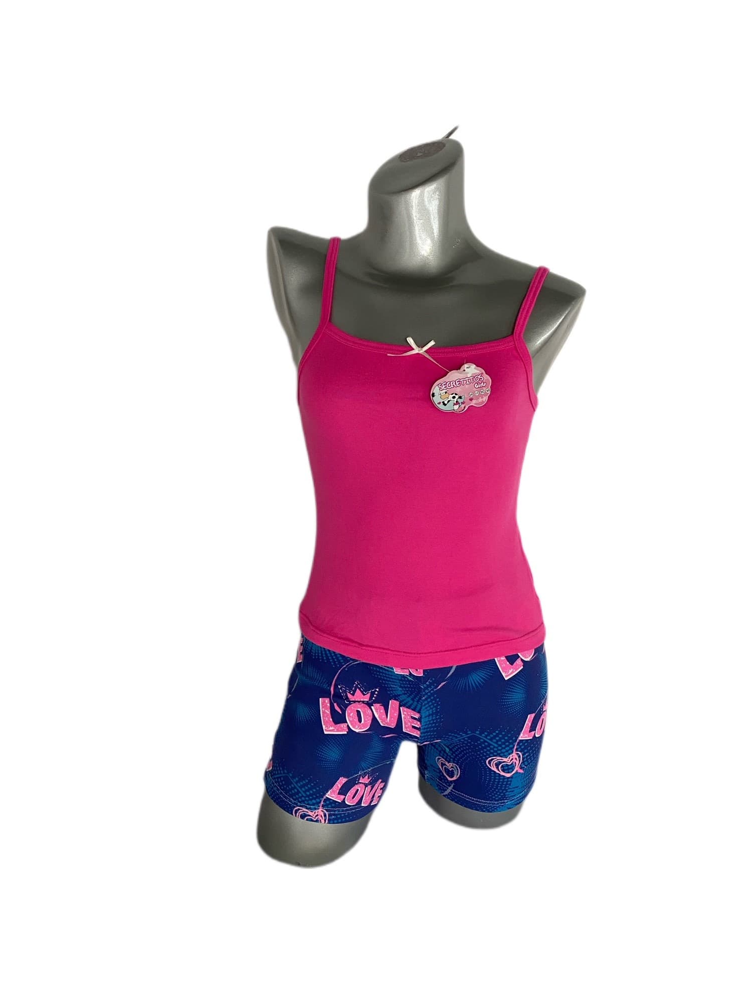 Pijama short niña Miel talla 6-8