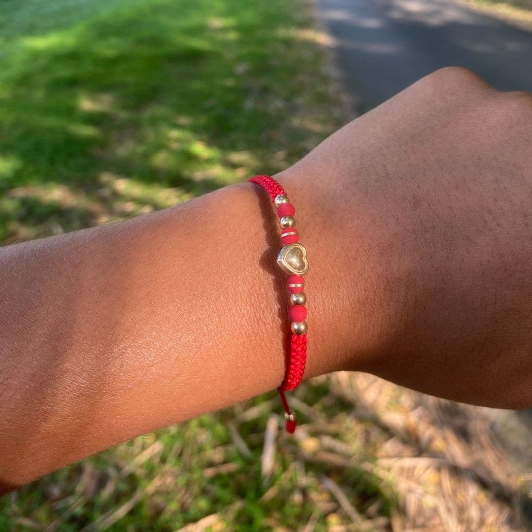 Pulsera de Corazón en Oro laminado 18K