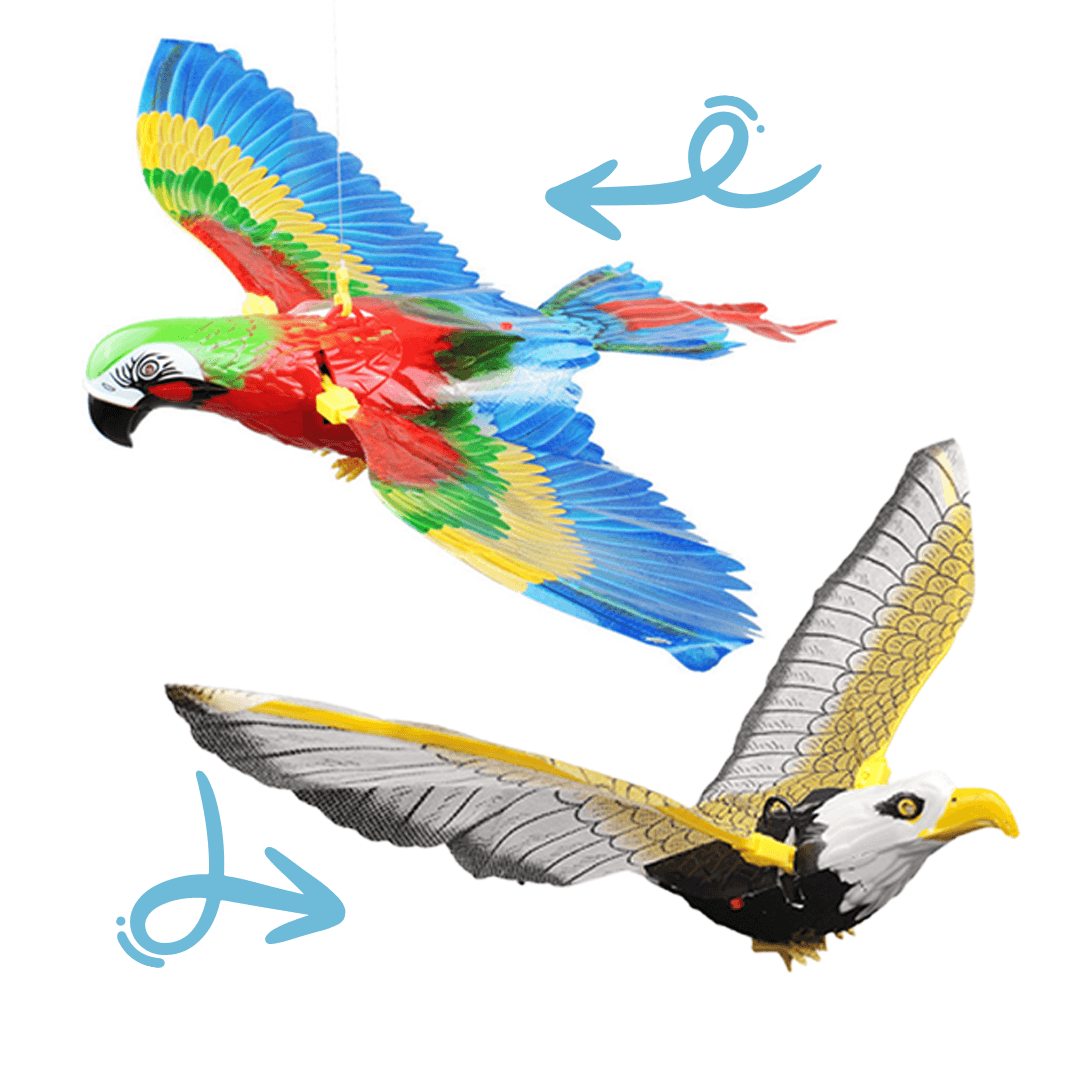 Aves Voladoras Diversión Mascotas x2pcs