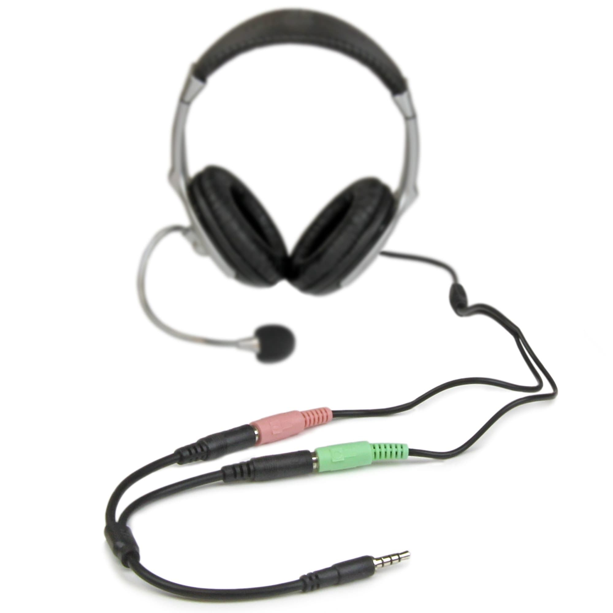 Cable Convertidor audio micrófono 2 a 1