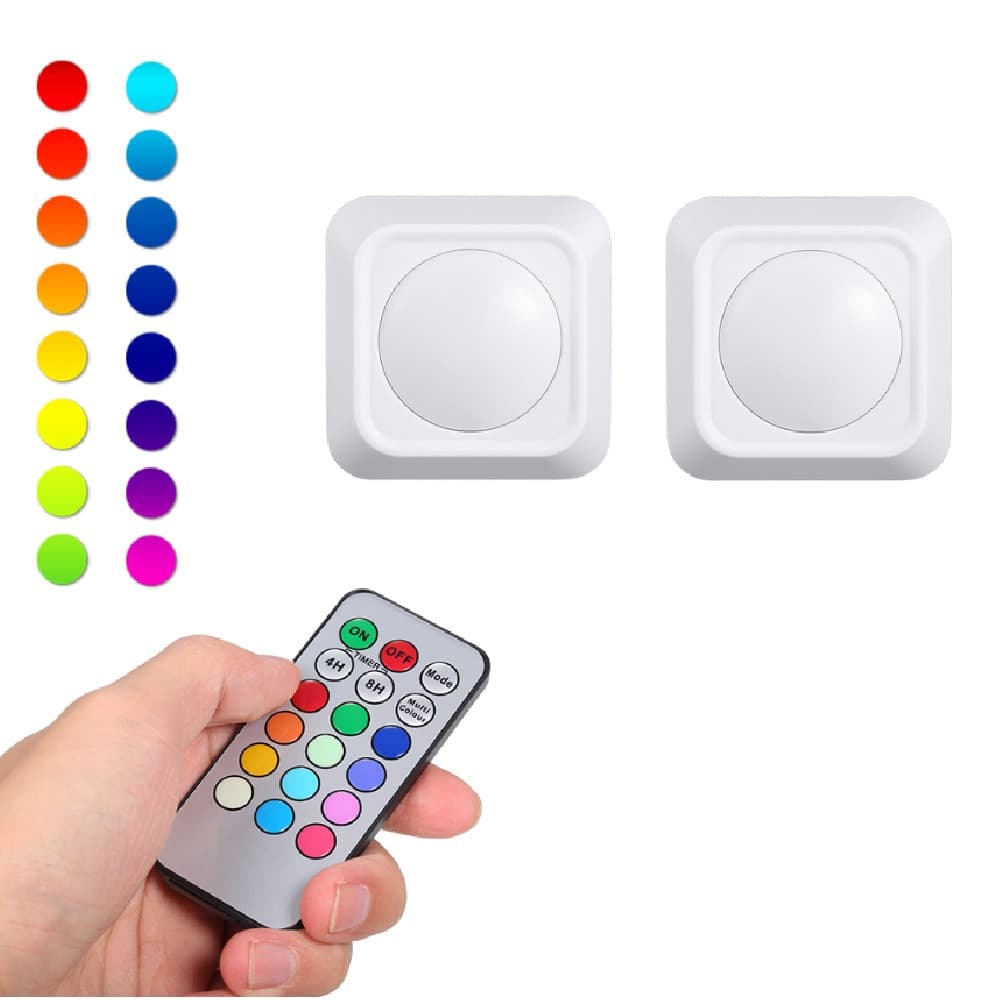 Luces rgb colores batería con control