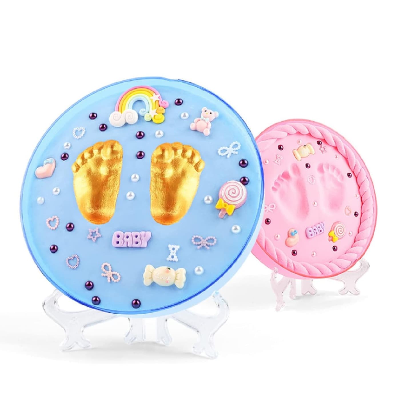 Molde de arcilla para pies y manos bebe