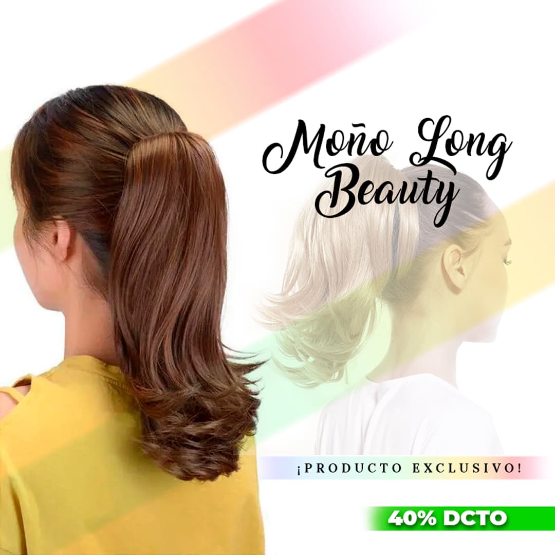 MOÑO DE CABELLO LONG BEUTY CASTAÑO CLARO