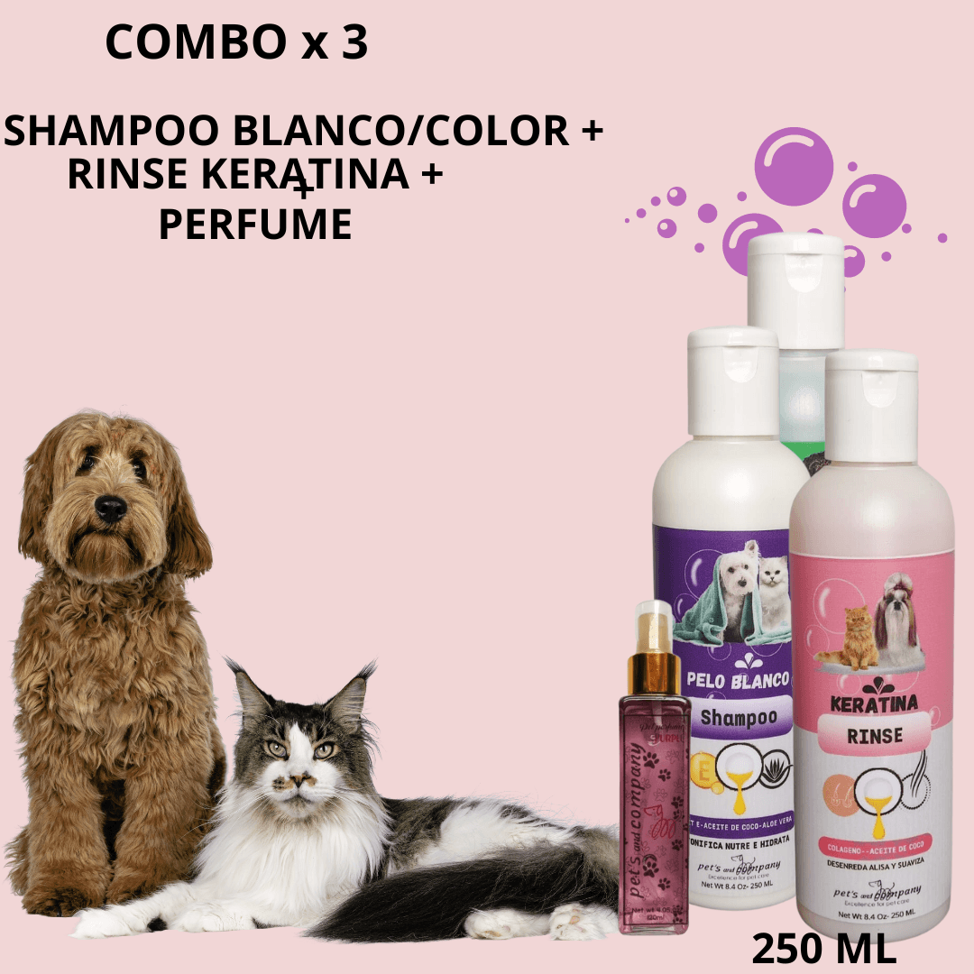 SHAMPOO BLANC/COLOR+RINSE KERAT. +PERFUM