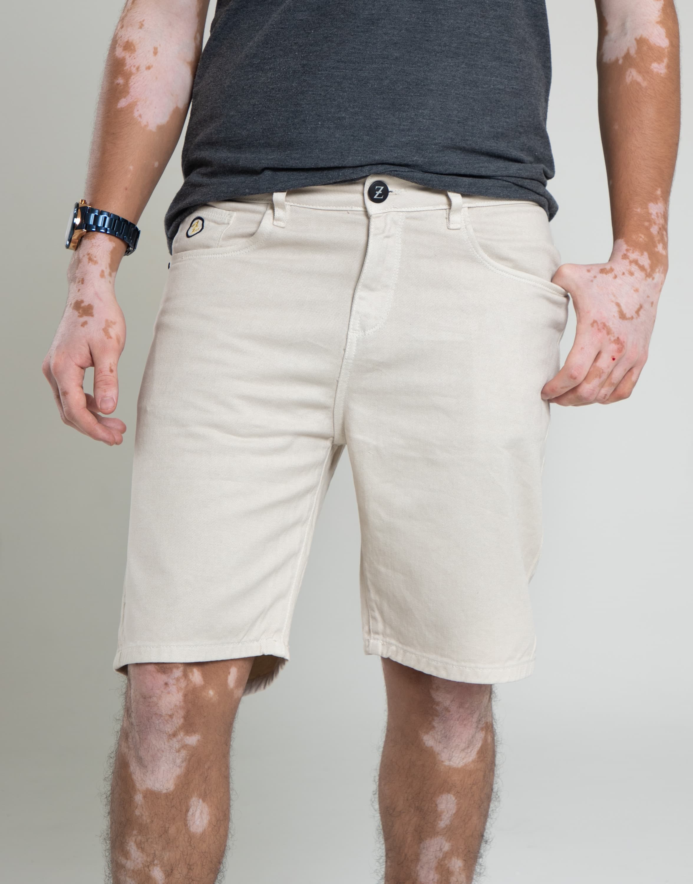 BERMUDA ALGODON 100% KAKI
