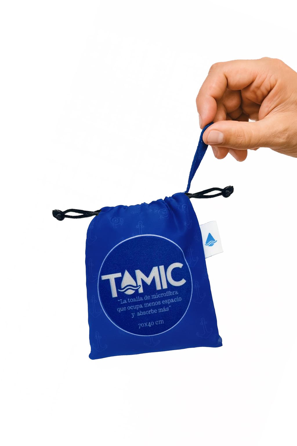 Toalla De Microfibra 70x40cm Azul Oscuro