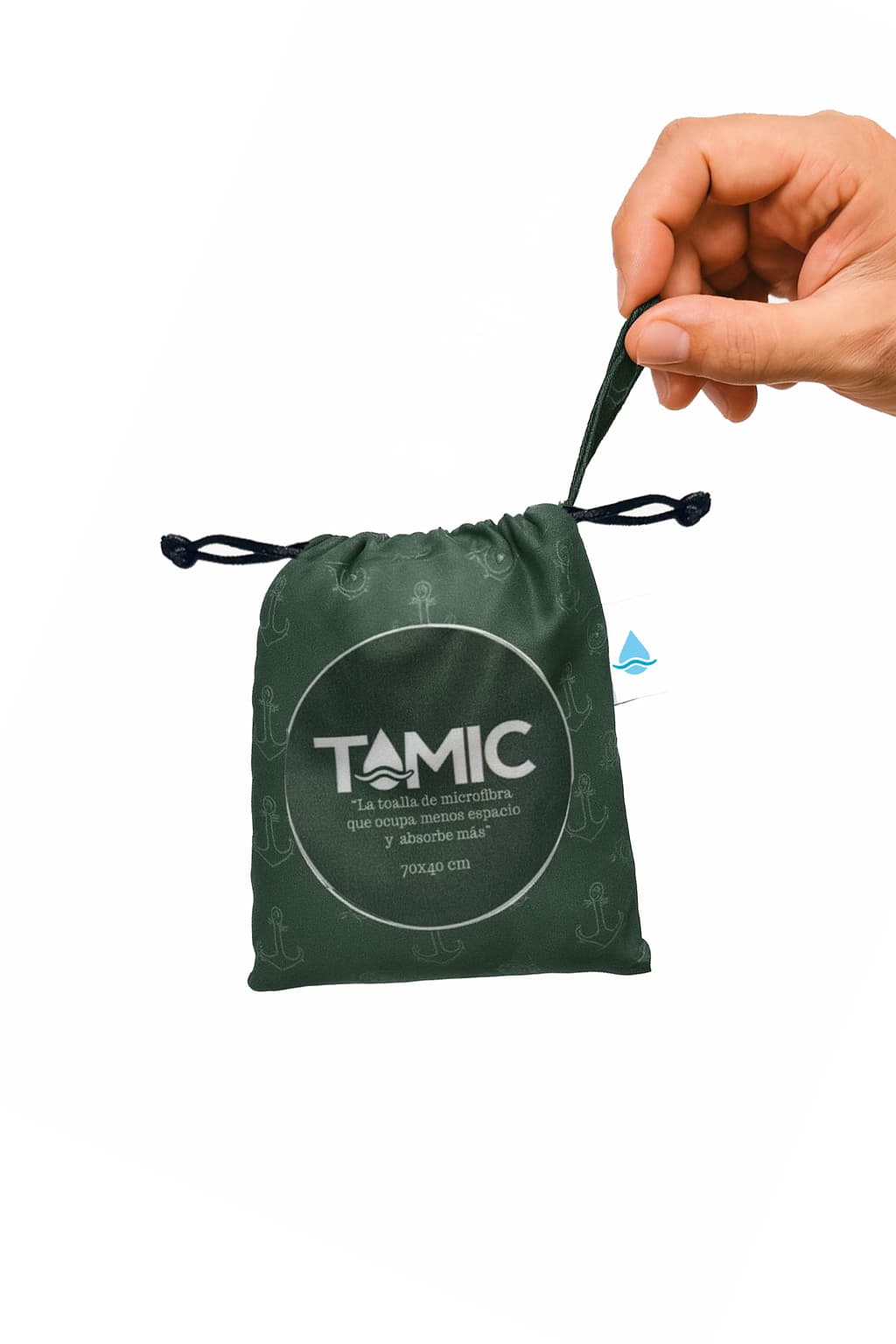 Toalla De Microfibra 70x40cm-Verde Mili