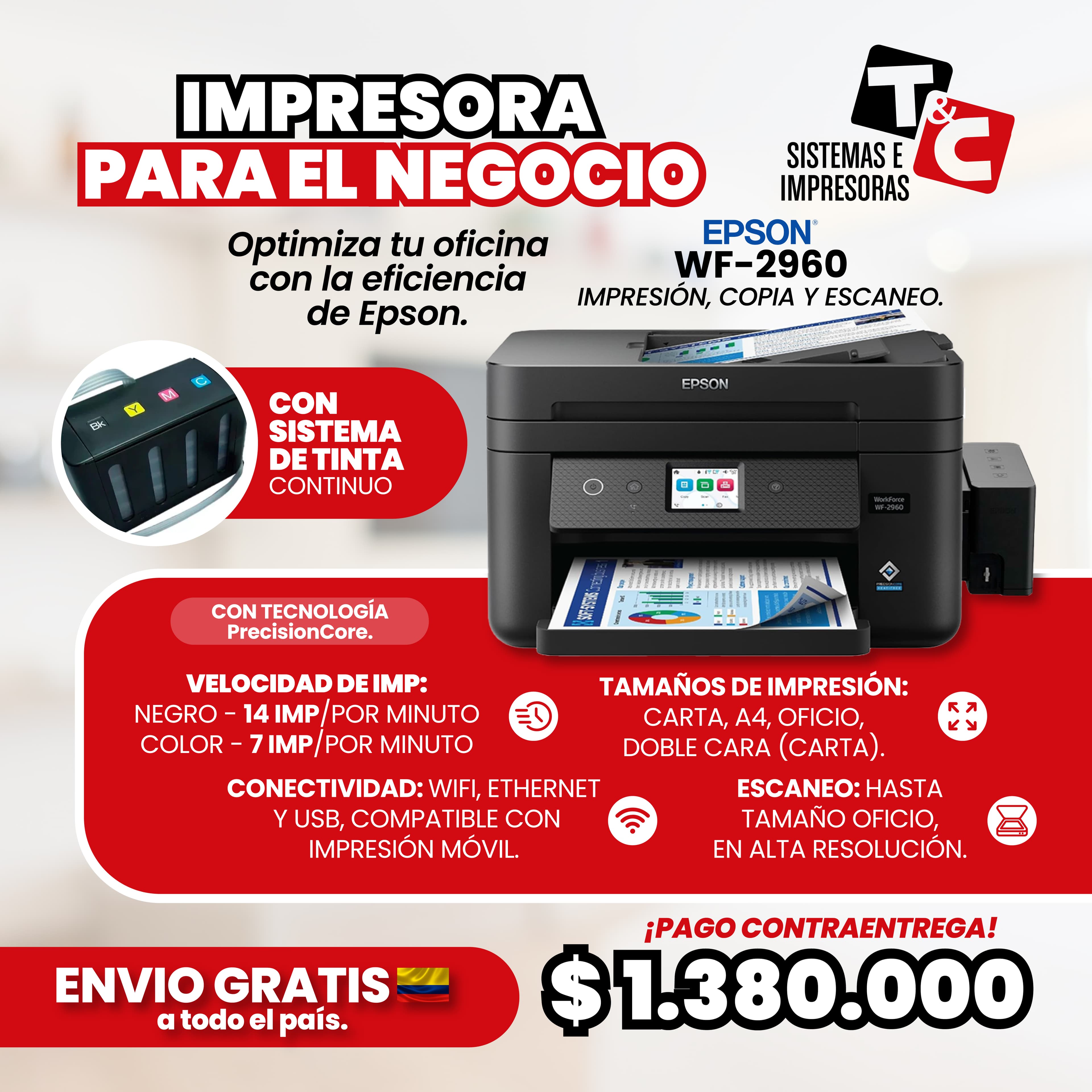 Impresora EPSON WF-2960