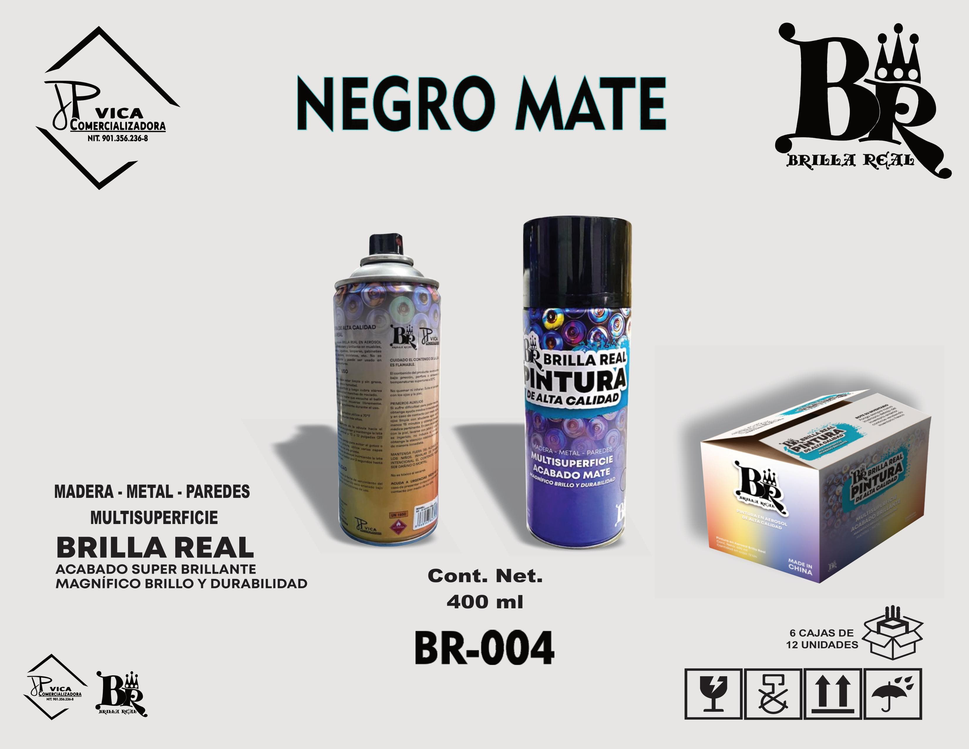 AEROSOL NEGRO MATE 400 ML