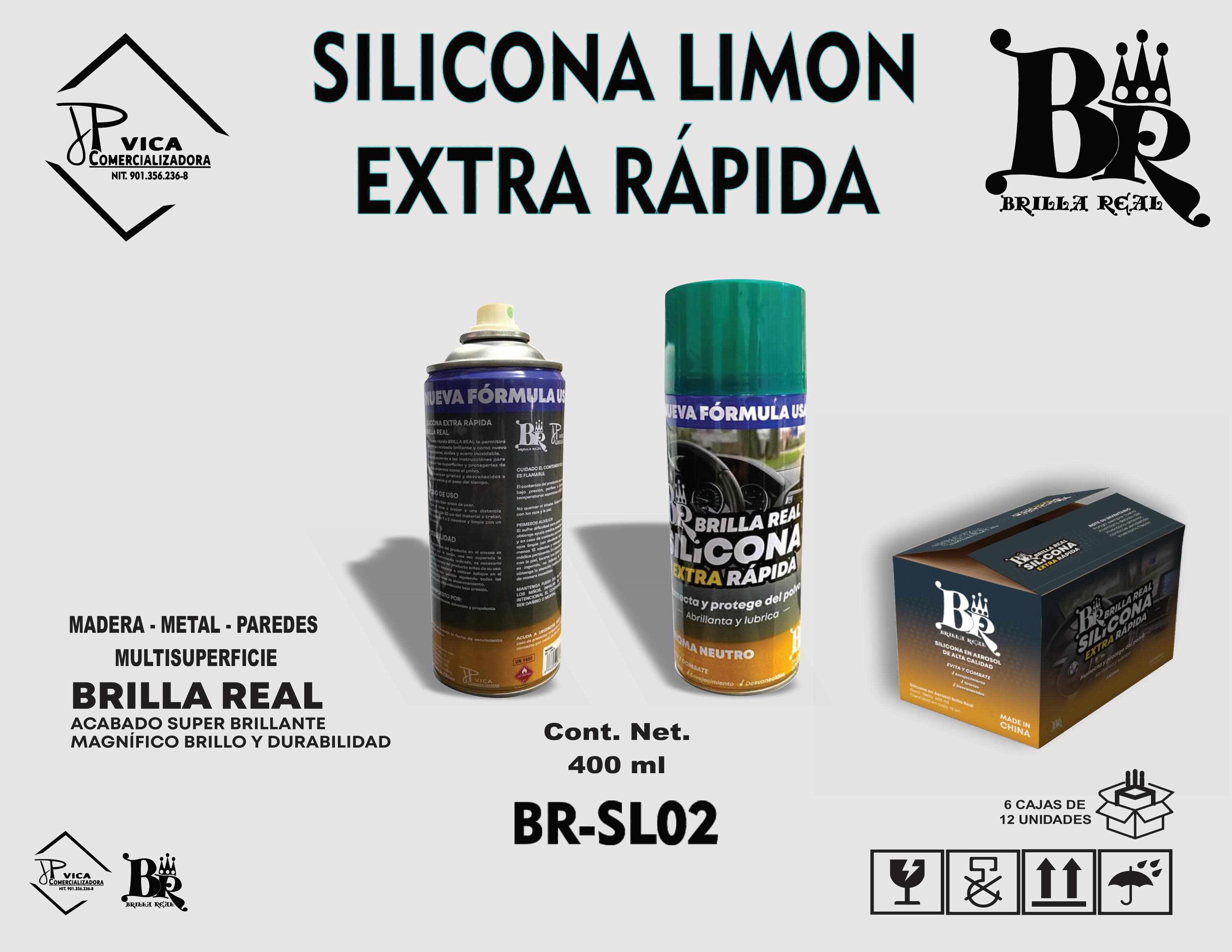 SILICONA EN AEROSO CON AROMA A LIMON