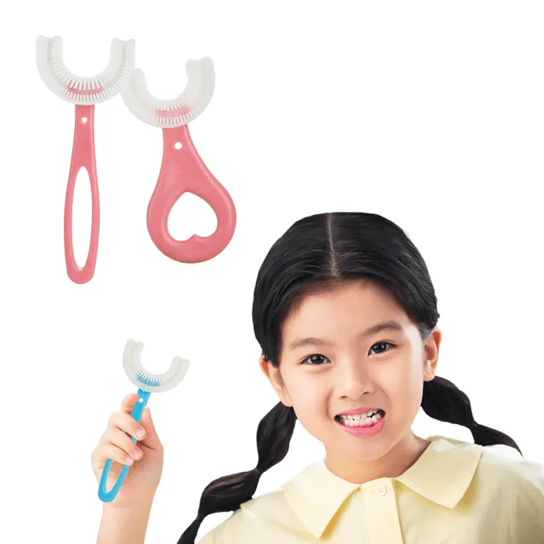 Cepillos de dientes forma u para niños