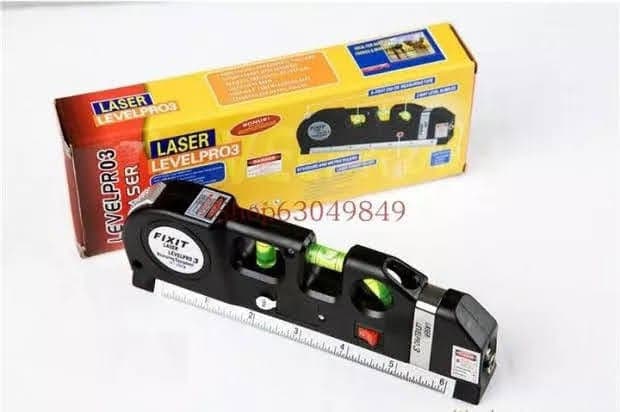 Nivel Laser Cinta Métrica Con 3 Burbujas