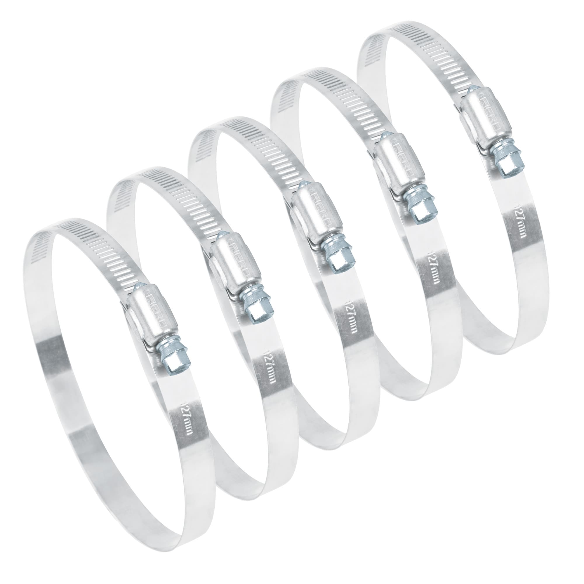 5 Abrazaderas Acero Inoxidable Fiero