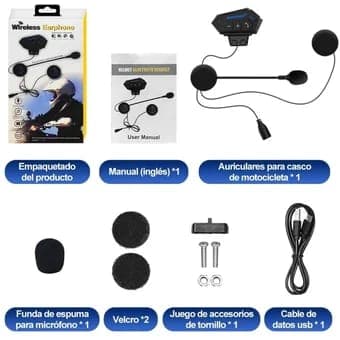 Intercomunicador Inalámbrico Para Casco